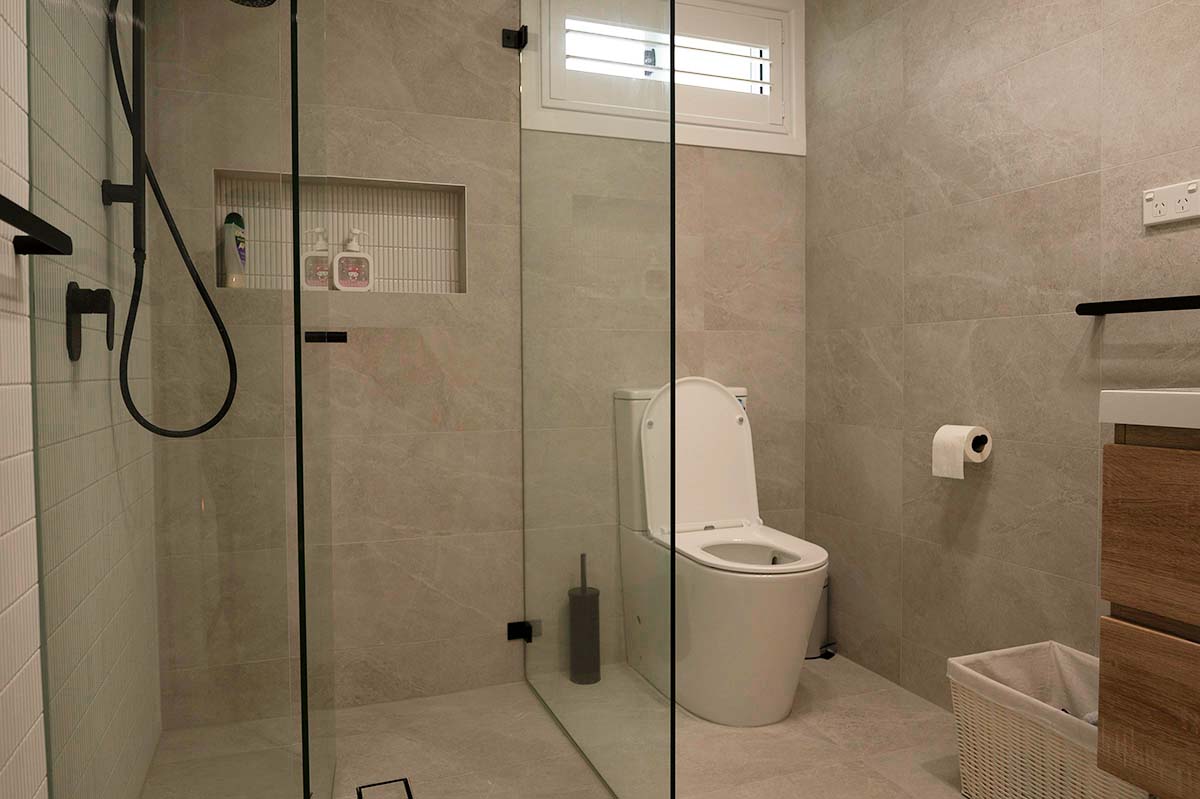 New bathroom in a Home Addition in Sydney's North Western suburb of Kellyville