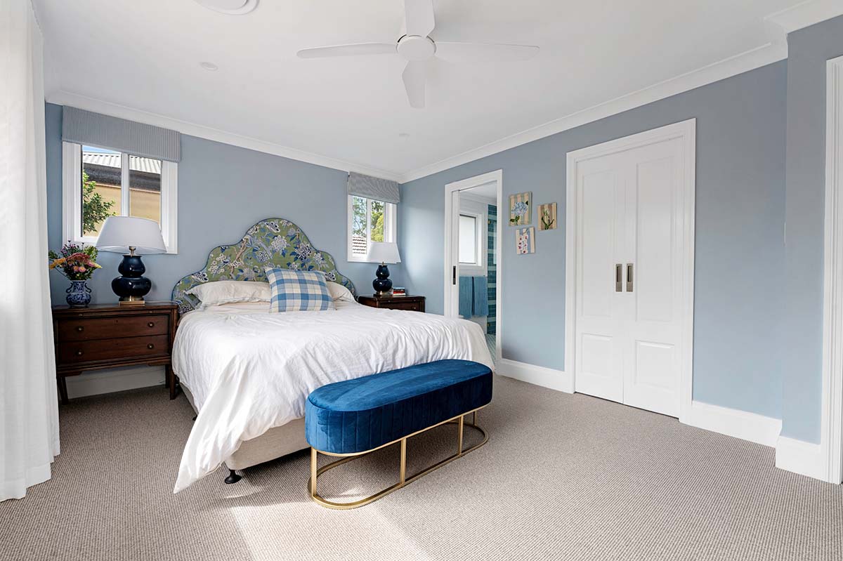 New master bedroom in a Hunters Hill home with an Extension & Second-Storey Addition