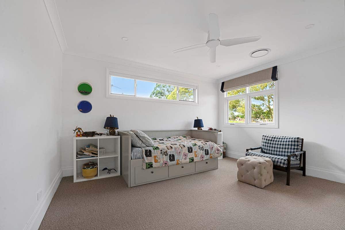 New kids bedroom in a Hunters Hill home with an Extension & Second-Storey Addition